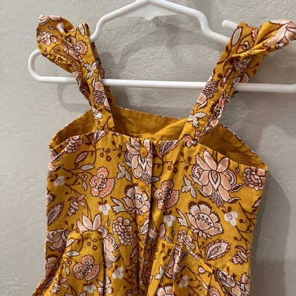 Janie and Jack Golden Floral Paisley Summer Romper - Picture 8 of 10